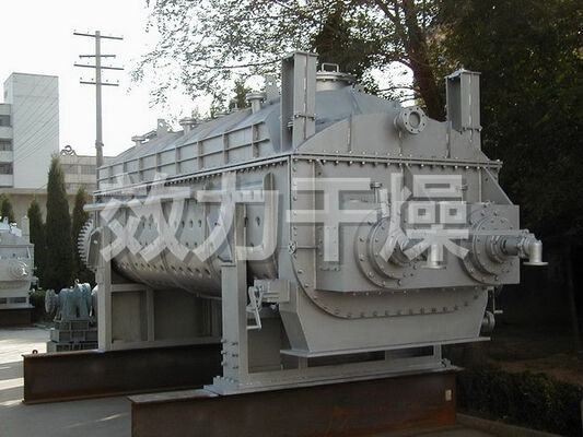 Dual Shaft High Volume Hollow Paddle Dryer For Large Scale Industrial Waste Treatment