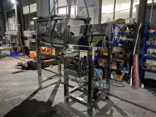 100L ถึง 10000L ผงแห้งเครื่องผสม Ribbon แนวนอน Double Helix Industrial Powder Liquid Ribbon Mixer