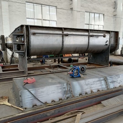 10rpm ถึง 25rpm 4KW Hollow Paddle Dryer เครื่องอบแห้งกากตะกอนประหยัดพลังงาน
