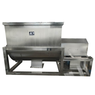เครื่องผสมเกลียวอุตสาหกรรมแนวนอน 3200 กก. ใบมีดสกรูเครื่องผสมริบบิ้น