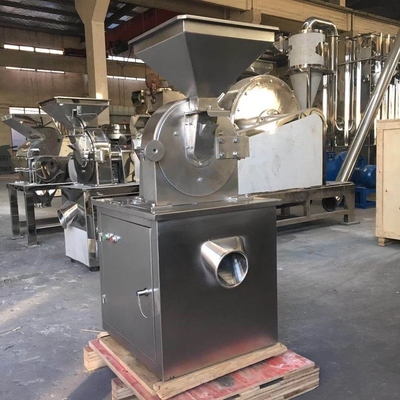 GMP 100-300kg / H Universal Crusher ประหยัดพลังงานเครื่องบดอาหารแบบตาข่ายปรับได้