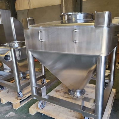 แขนเดี่ยวยกทรงกรวย IBC Bin Blender เครื่องผสมสารเคมีอุตสาหกรรมยา