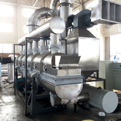 4.5 * 0.6M เครื่องอบแห้งแบบ Vibro Fluidized Bed แบบลิเนียร์โซเดียมโพลีอะคริเลต PVB เครื่องเป่าเรซิน