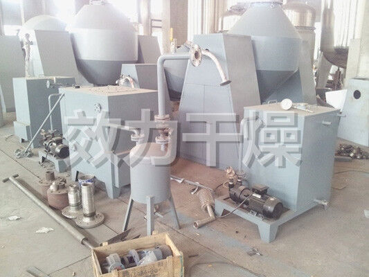 เครื่องอบแห้งสุญญากาศแบบหมุนกรวยคู่แบบกำหนดเองอุณหภูมิต่ำสำหรับการอบแห้งทางอุตสาหกรรม