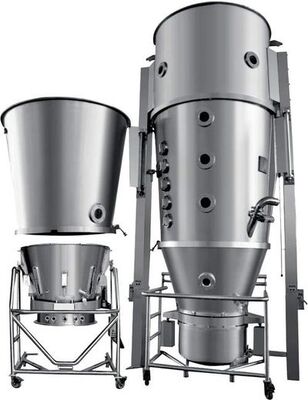 เครื่องเป่า Granulator ซีรี่ส์ FL ที่ได้มาตรฐาน GMP อุปกรณ์การผลิตยาสแตนเลส 304