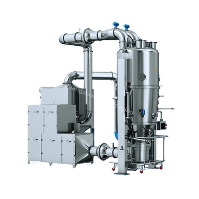 SUS304 Fluid Bed Granulator เครื่องอบแห้งอุตสาหกรรมประสิทธิภาพสูงสำหรับการแปรรูปทางเคมี