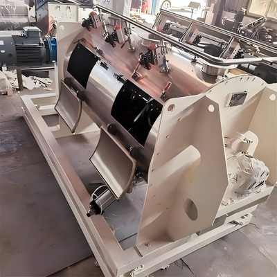 LDH-4 Granules Plough Share Mixer เครื่องผสมผงอุตสาหกรรม 38kW เครื่องผสมผงอุตสาหกรรม 1600-2400kg ต่อชุด