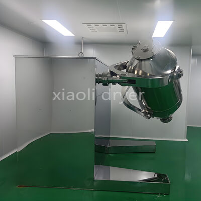 เครื่องผสมผง 3 มิติแบบแบทช์ พร้อมการแบ่งชั้นที่ลดลงและความสม่ำเสมอในการผสมสูง
