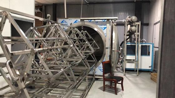 380V PLC HMI ไมโครเวฟเครื่องเป่าสูญญากาศ 48KW เครื่องอบแห้งอุณหภูมิต่ำ