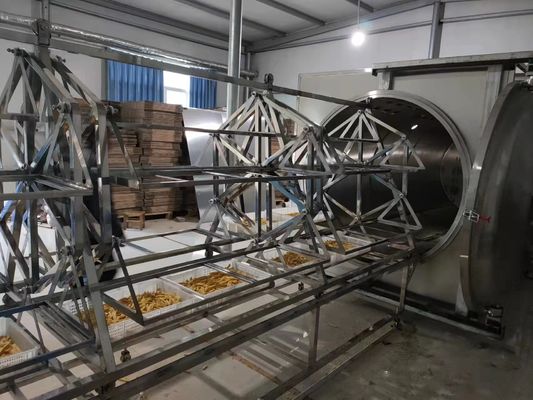 380V PLC HMI ไมโครเวฟเครื่องเป่าสูญญากาศ 48KW เครื่องอบแห้งอุณหภูมิต่ำ