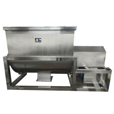 เครื่องผสมเกลียวอุตสาหกรรมแนวนอน 3200 กก. ใบมีดสกรูเครื่องผสมริบบิ้น