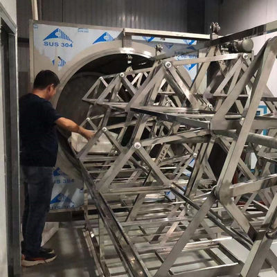 38.4-48 กก. / ชม. เครื่องดูดความชื้นด้วยไมโครเวฟ 304 เตาอบอบแห้งผลไม้สแตนเลส