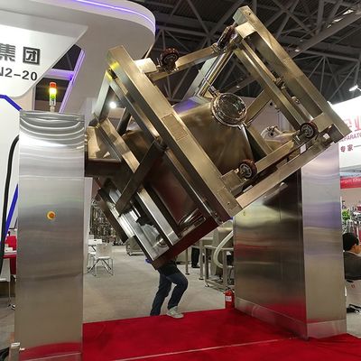 แขนเดี่ยวยกทรงกรวย IBC Bin Blender เครื่องผสมสารเคมีอุตสาหกรรมยา