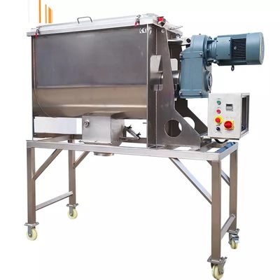 กำหนดเอง GMP แนวนอน Ribbon Mixer เครื่องปั่นผงอาหาร 1500kg / Batch